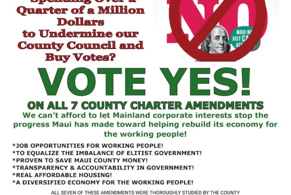 WHY ARE MAINLAND  SUPER PACS   Spending Over a  Quarter of a Million Dollars  to undermine our County Council and Buy Votes?